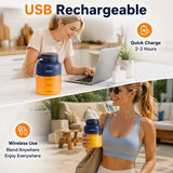 Portable Personal Blender – 800 ml, USB Rechargeable & Cordless