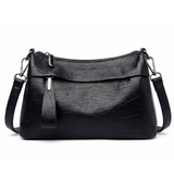 Stylish Soft Faux Leather Crossbody Bag with 3 Compartments – Perfect for Everyday Use