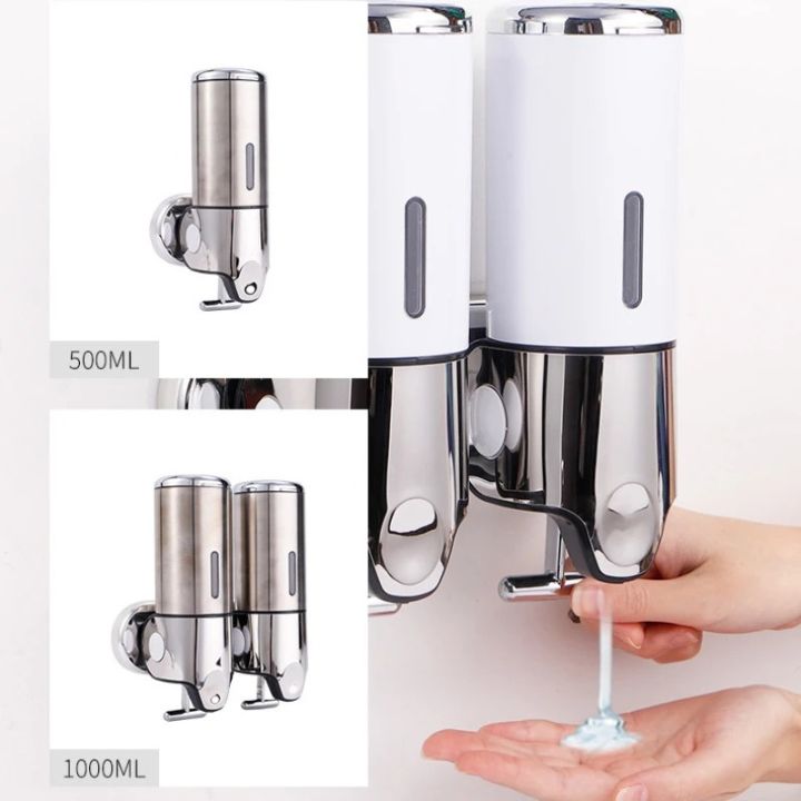 Wall-Mounted Soap Dispenser – 500ml Capacity, Pump Mechanism & Stainless Steel