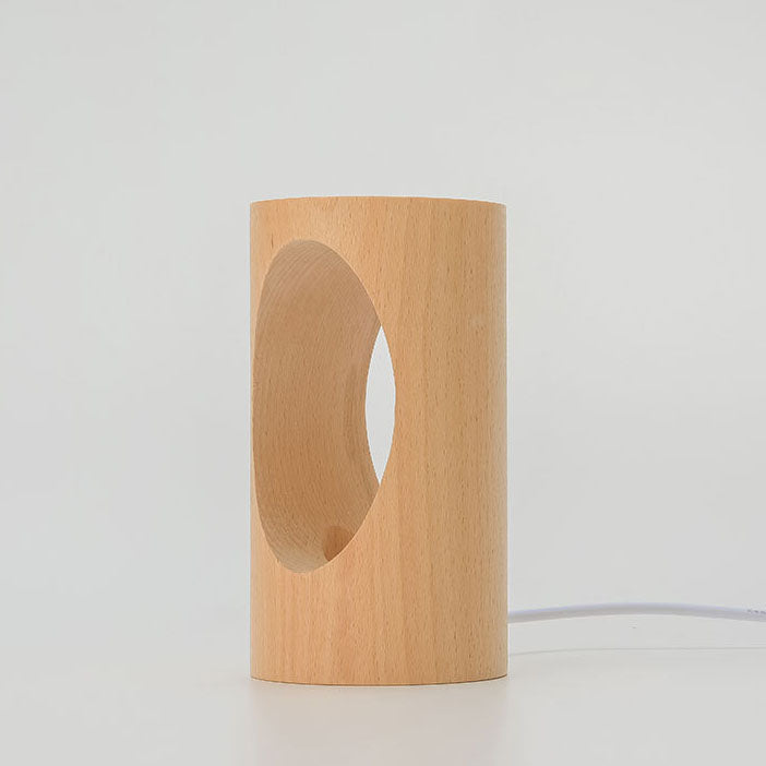 Stylish LED Table Lamp with Wooden Base - Modern Home Lighting Solution