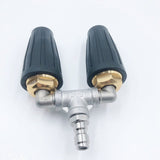 Pressure Washer Turbo Nozzle – Stainless Steel, Dual Rotating Jet & 6.35mm Quick-Connect