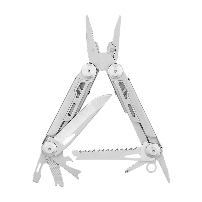12-in-1 Multitool – 3Cr13 Stainless Steel, Pliers, Knife, Saw & Screwdriver