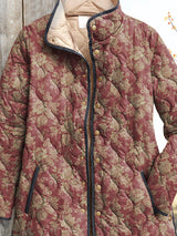 Optimized Product Title: "Vintage Damenjacke mit Blumenmuster – Stilvolle Blüten-Design Jacke für Damen" 

This title includes relevant keywords while maintaining clarity and appeal for potential buyers.