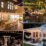 Outdoor LED String Lights – Weatherproof, Shatterproof Bulbs & 2200K Warm White