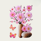Optimized Product Title: **Selbstklebende Blumen-Wandsticker mit Schmetterlingen – Dekorative Raumgestaltung für Kinderzimmer und Wohnräume**