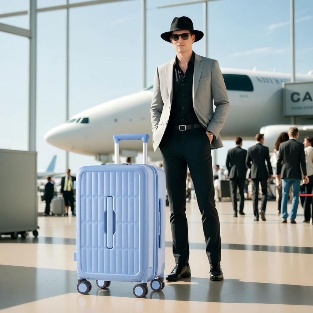 Optimized Product Title: **Airline-Approved 20" Carry-On Luggage - Durable Triple-Layer PC Shell with 3:7 Split Design for Easy Packing** 

This title includes relevant keywords while highlighting key features to attract potential buyers.