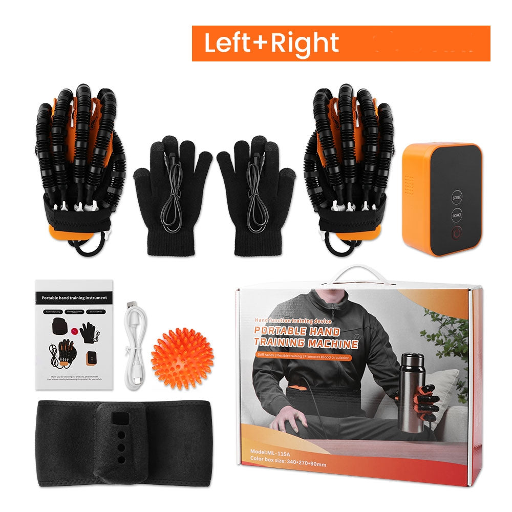 Hand Rehabilitation Trainer Glove – Pneumatic Finger Exercise, 5 Force Levels & 2400mAh Rechargeable