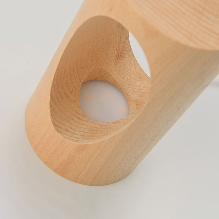 Stylish LED Table Lamp with Wooden Base - Modern Home Lighting Solution