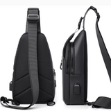 Unisex Anti-Theft Crossbody Bag – Waterproof Polyester, Hidden Pockets & Adjustable Strap