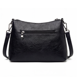 Stylish Soft Faux Leather Crossbody Bag with 3 Compartments – Perfect for Everyday Use