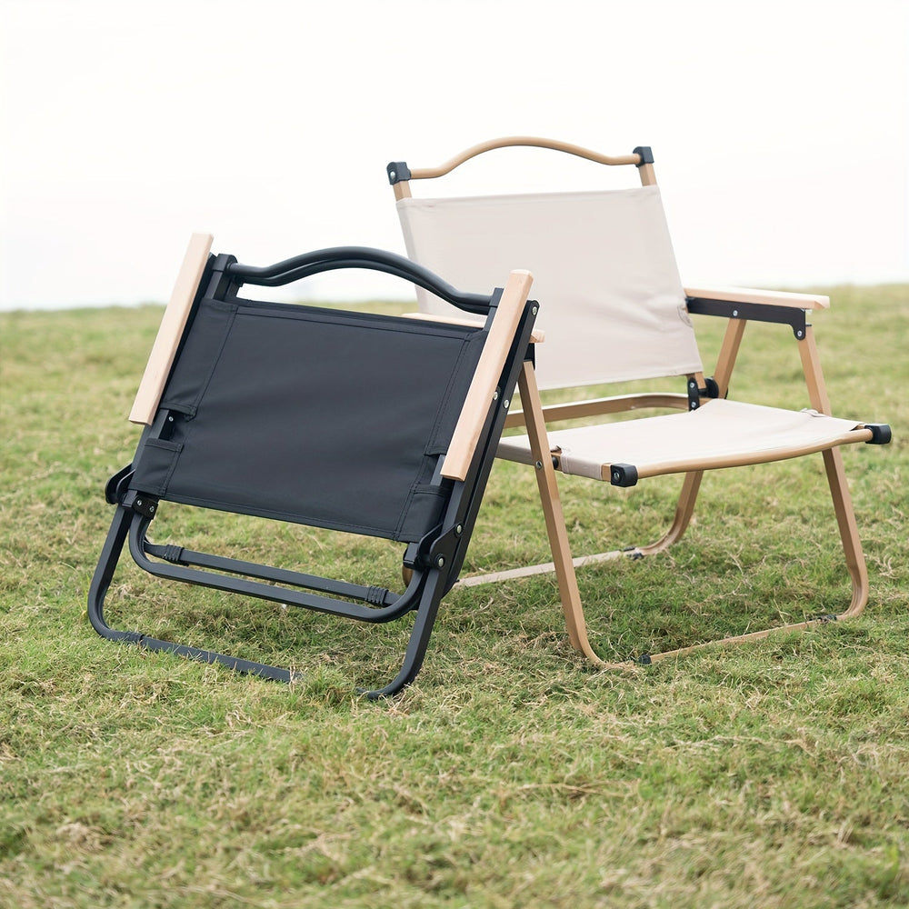 Folding Camping Chair – Aluminum Frame, Reclining & Oxford Fabric