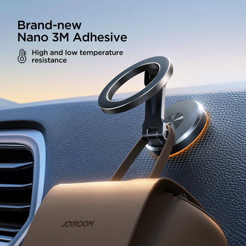 Magnetic Car Phone Mount – 360° Rotation, Foldable, Universal Fit