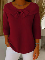 Enhanced Product Title: **Serena™ Damenpullover mit eleganter Schleife – Stilvoller, bequemer Pullover für Damen** 

This optimized title includes relevant keywords and highlights the product's style and comfort, making it more appealing for Google Shoppi