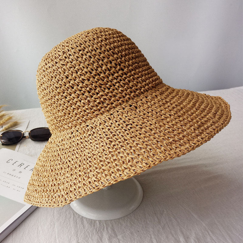 Optimized Product Title: "Damen Faltbarer Strohhut mit Breiter Krempe – Stylischer Sonnenschutz für den Sommer" 

This title includes relevant keywords for better visibility while also highlighting the product's features and benefits.