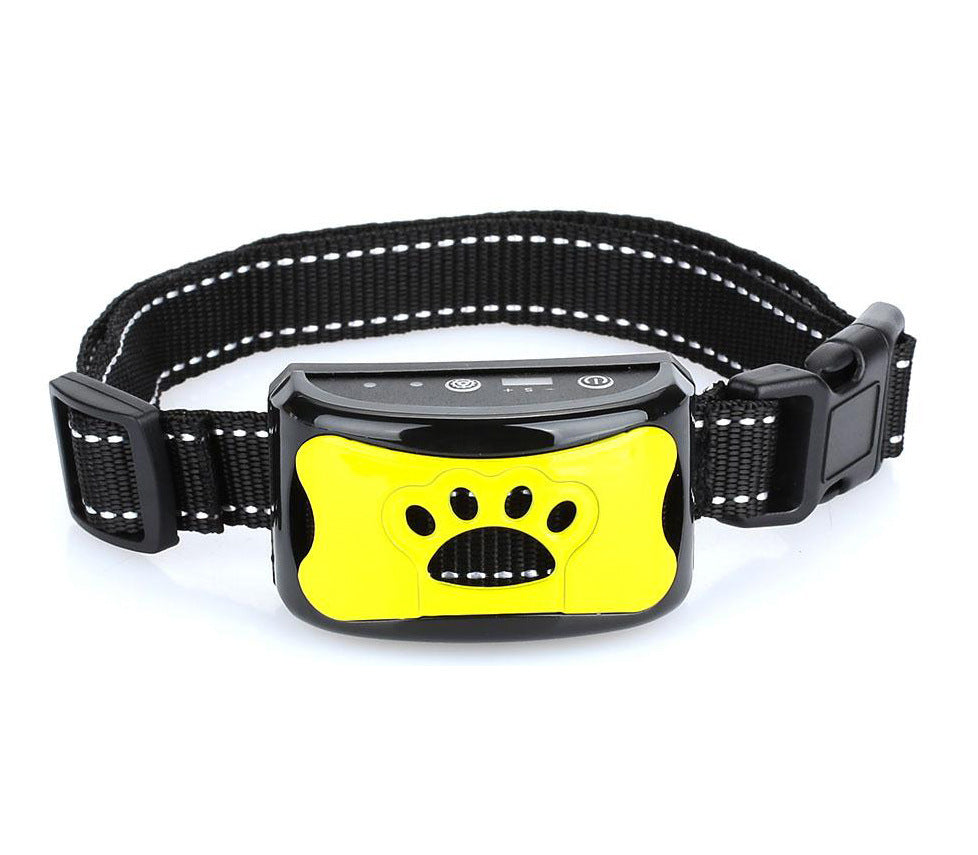 CalmVibes anti-bark dog training collar - Yellow