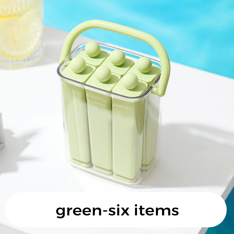 Ice Stick Mold Set – Flexible Silicone, Fits Bottles, 6 or 12 Sticks with Storage Box