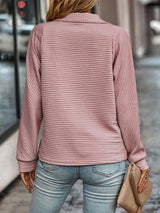 Isla V-Neck Zip Sweater - detail
