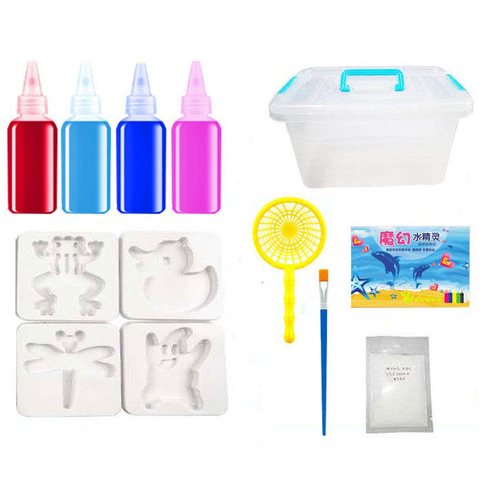 Kids Water Magic Craft Set – 12 Colors, Non-Toxic & Figure Molding