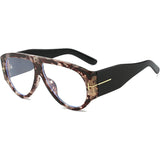 Oversized Aviator Sunglasses – Unisex, UV400 Protection & Metal Frame