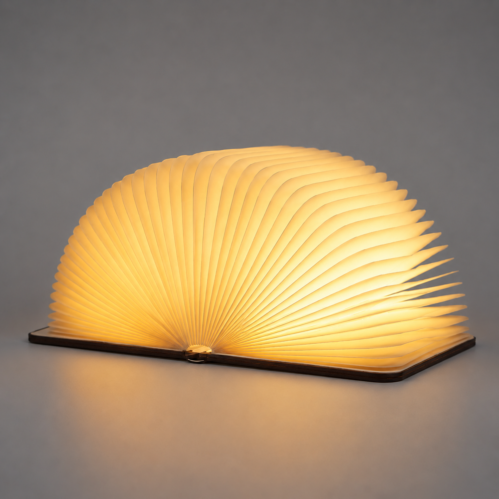 Book Lamp – Foldable Design, Rechargeable Battery & 3-Level Brightness