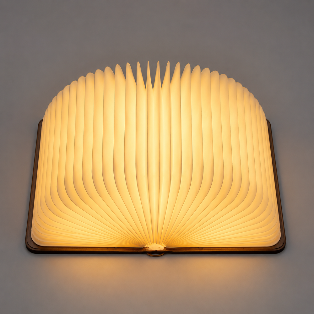 Book Lamp – Foldable Design, Rechargeable Battery & 3-Level Brightness
