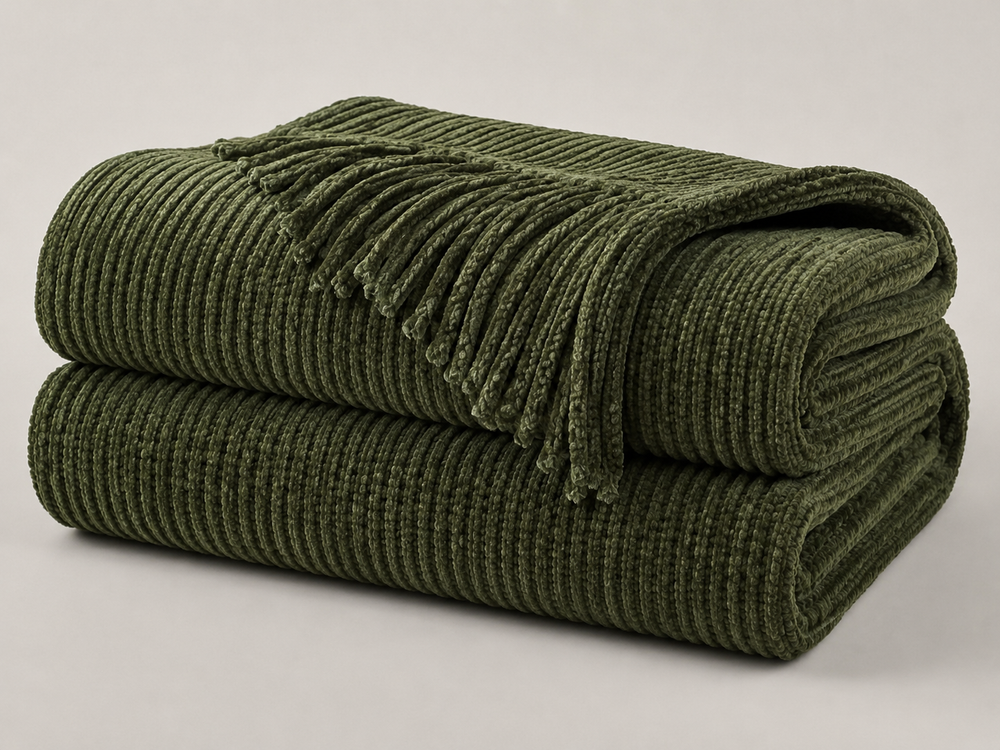 Woven Throw Blanket - Styled