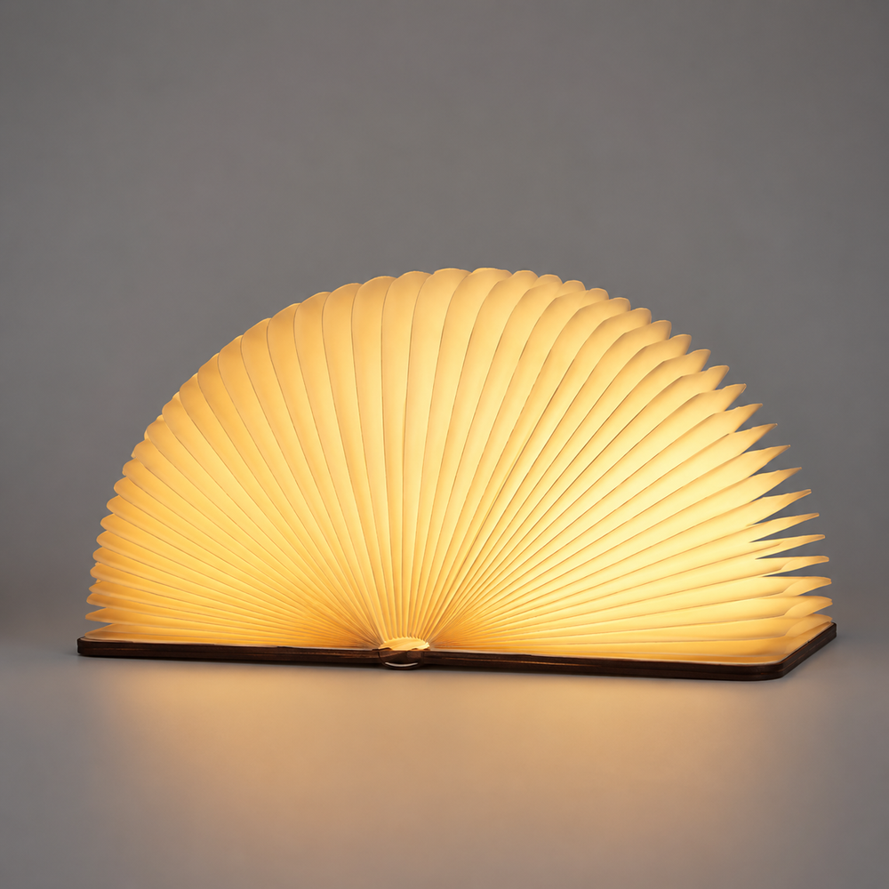 Book Lamp – Foldable Design, Rechargeable Battery & 3-Level Brightness
