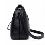 Stylish Soft Faux Leather Crossbody Bag with 3 Compartments – Perfect for Everyday Use