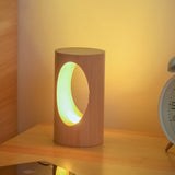 Stylish LED Table Lamp with Wooden Base - Modern Home Lighting Solution
