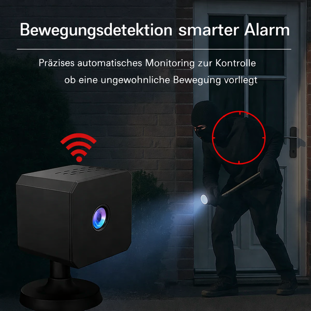 Wireless Security Camera – 4K Ultra HD, Infrared Night Vision & Rechargeable Battery