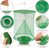 Reusable Fly Trap with Net – Poison-Free, Foldable & 2-Pack