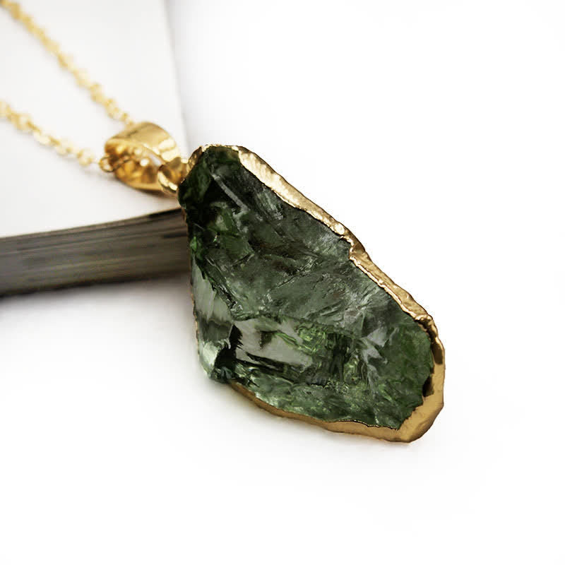 Lyra – Natural Moldavite Necklace