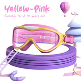 Kids Swim Goggles – Large Frame, 180° View, UV Protection, Anti-Fog, Ages 6–14