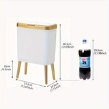 15L Modern Odour-Sealing Trash Can with Elevated Legs | Stylish Waste Bin for Kitchen, Living & Bathroom