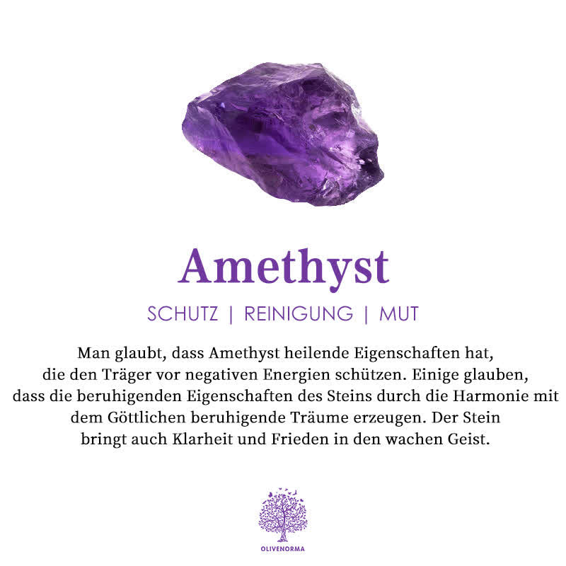 Natural Crystal Amethyst Healing Necklace – Lyra
