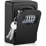 Outdoor Key Safe Box – 4-Digit Combination, Weatherproof Steel & Wall-Mounted