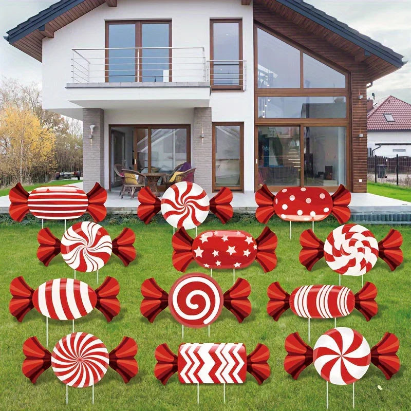 Christmas Candy Cane Pathway Lights – LED Walkway Stakes