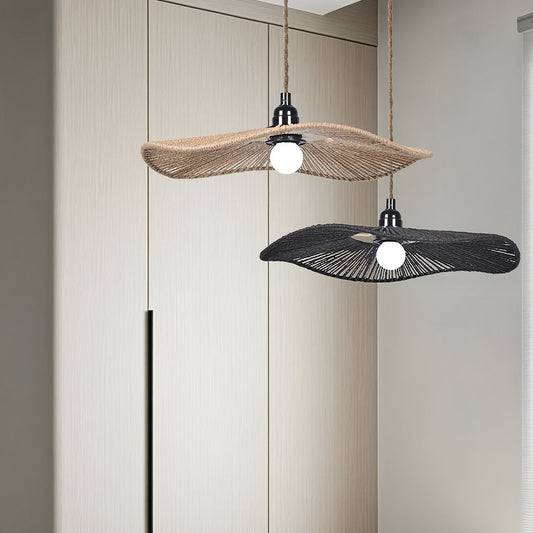 Paper Rope Ceiling Light Shade – Handwoven Natural Design, Artistic Style