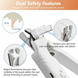 LED Pet Nail Clipper – Blood-Line Light, Nail Catcher & File for Dogs & Cats