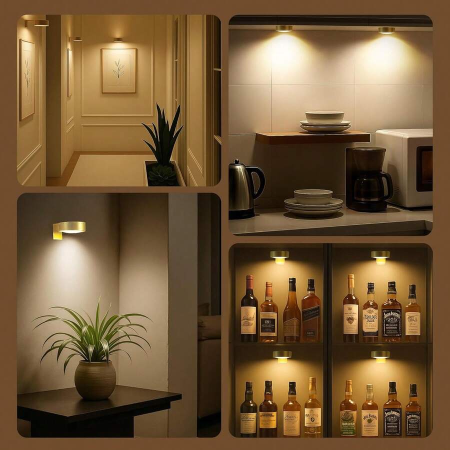 Wireless Magnetic Picture Light – Dimmable, 3 Color Temperatures & RGB, Remote Control