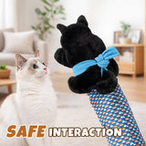 Enhanced Product Title: "Katzenhandschuh mit Plüschpuppe – Sicheres Spielzeug für Kratzfreies Spielen mit Ihrer Katze" 

This title is optimized for clarity and includes relevant keywords that potential buyers might search for, while also highlighting the