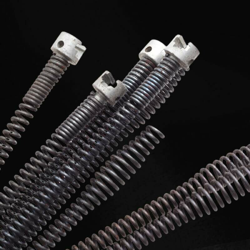 Drain Cleaning Spiral – Manganese Steel, Drill Adapter for 1-3m Pipes