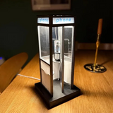 Phone Booth Table Lamp – Vintage Design, 21cm & Warm Ambient Light