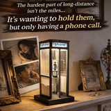 Phone Booth Table Lamp – Vintage Design, 21cm & Warm Ambient Light
