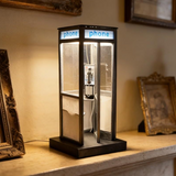 Phone Booth Table Lamp – Vintage Design, 21cm & Warm Ambient Light