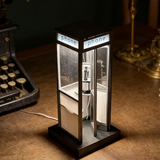 Phone Booth Table Lamp – Vintage Design, 21cm & Warm Ambient Light