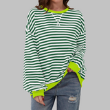Optimized Product Title: LUKA™ Striped Long Sleeve Casual Sweatshirt with Round Neck - Stylish & Comfortable Everyday Wear

This title includes relevant keywords while enhancing clarity and appeal for potential customers.