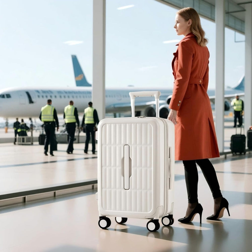 Optimized Product Title: **Airline-Approved 20" Carry-On Luggage - Durable Triple-Layer PC Shell with 3:7 Split Design for Easy Packing** 

This title includes relevant keywords while highlighting key features to attract potential buyers.