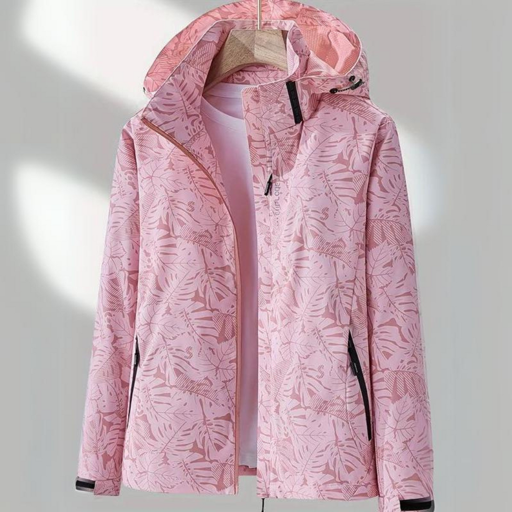 Sophie waterproof windbreaker in Light Pink