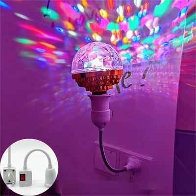 LED Party Light Bulb – E27, Multicolor Effects & Plug-and-Play